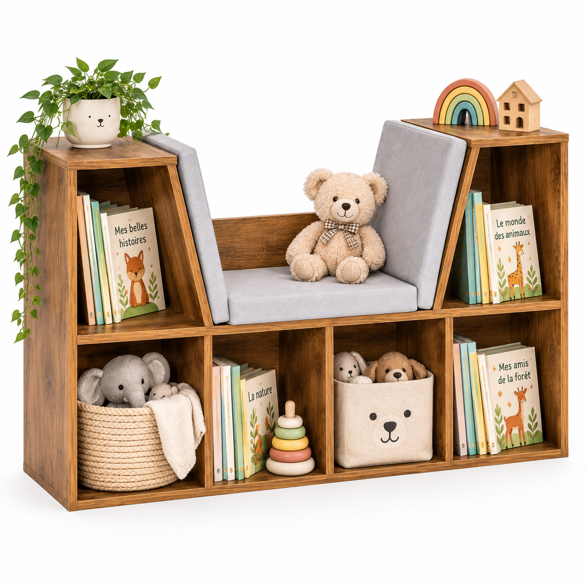 Banc bibliothèque enfant – Coin lecture