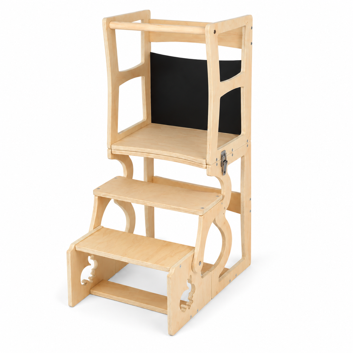 Tour d’apprentissage Montessori 3-en-1 – Bureau & Tableau